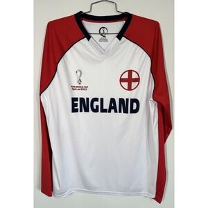 OFFICAL FIFA World Cup Qatar 2022‎ Long Sleeve Performance T Shirt Sz XXL Soccer